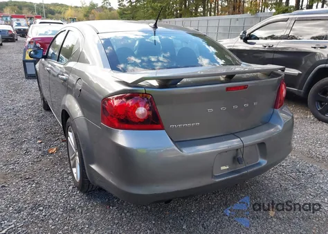 2012 Dodge Avenger Se V6 из США, поврежденный, VIN 1C3CDZAG1CN313359